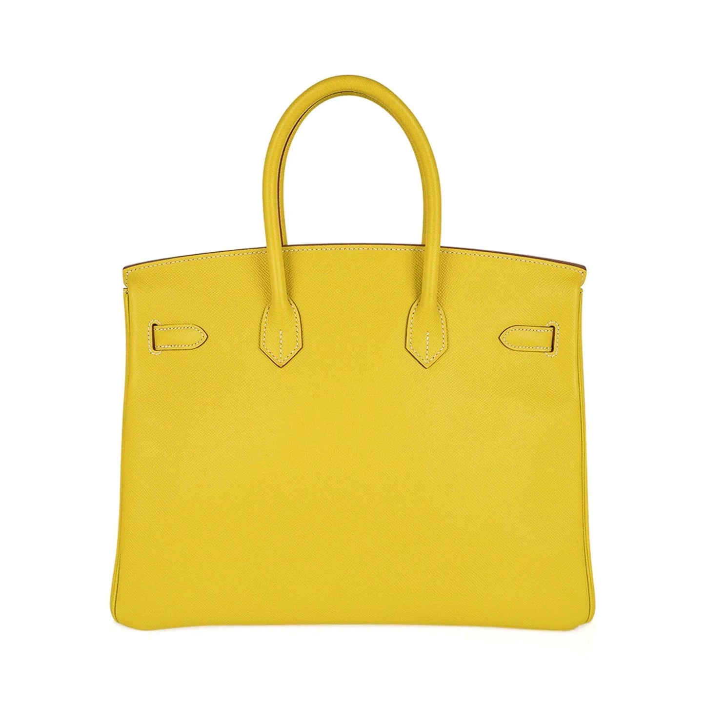 Birkin 35 Lime Candy Limited Edition Bag Epsom Palladium
