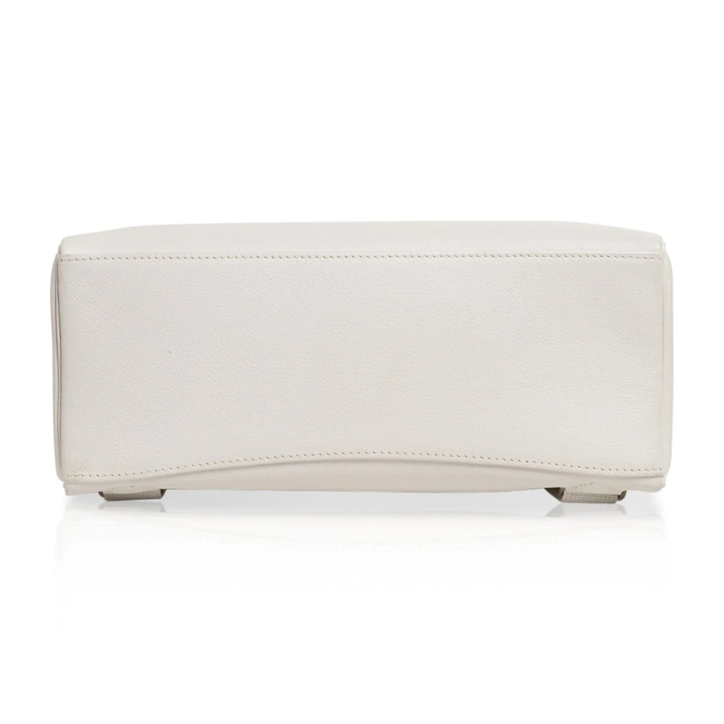 Kelly Ado 28 Bag White Evergrain Palladium Hardware