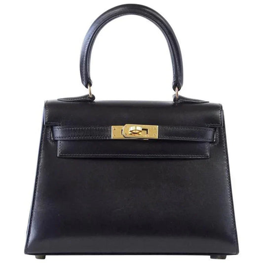 Kelly 20 Mini Sellier Vintage Bag Box Leather Gold Hardware