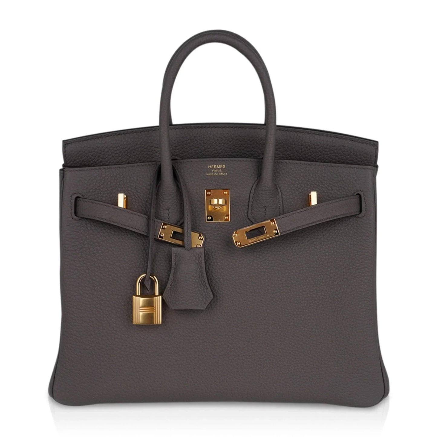 Birkin 25 Bag Etain Gold Hardware Togo Leather New w/Box