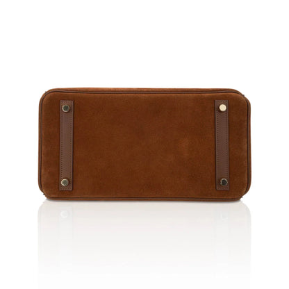 Limited Edition Birkin 30 Grizzly Bag Alezan Permabrass Hardware