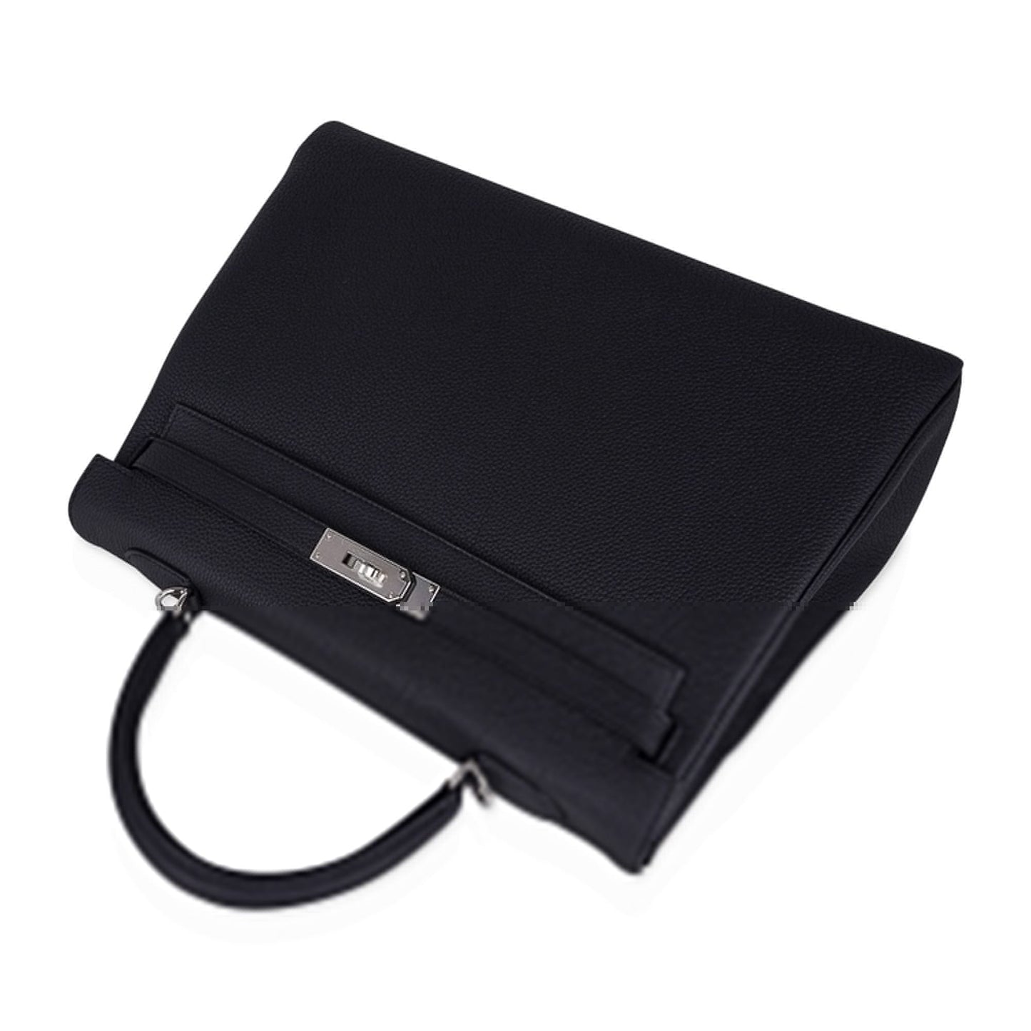 Kelly 35 Bag Black Retourne Togo Palladium Hardware New