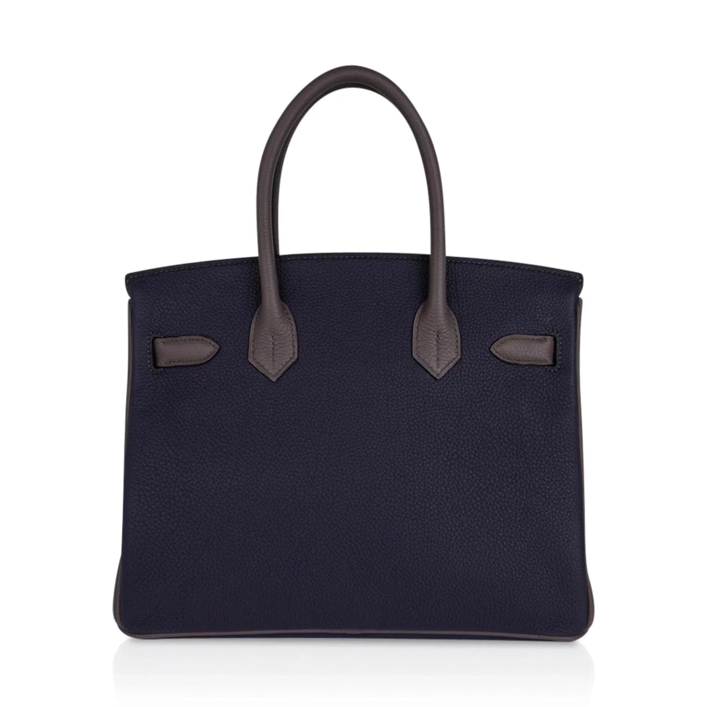 Special Order HSS Birkin 30 Bag Blue Nuit & Etain Togo Leather with Brushed Palladium Hardware