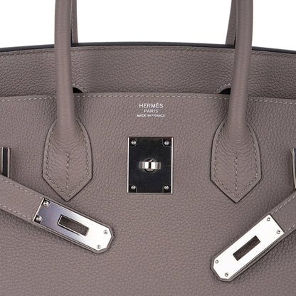 Birkin 30 Bag Gris Asphalte Togo Leather with Palladium Hardware