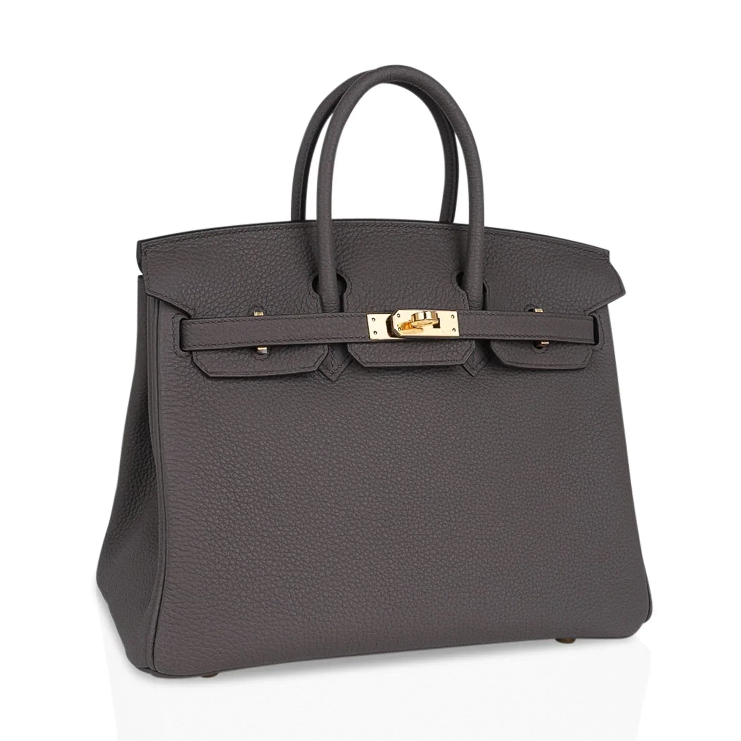 Birkin 25 Bag Etain Gold Hardware Togo Leather New w/Box