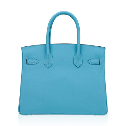Birkin 30 Bag Blue du Nord Gold Hardware Epsom Leather