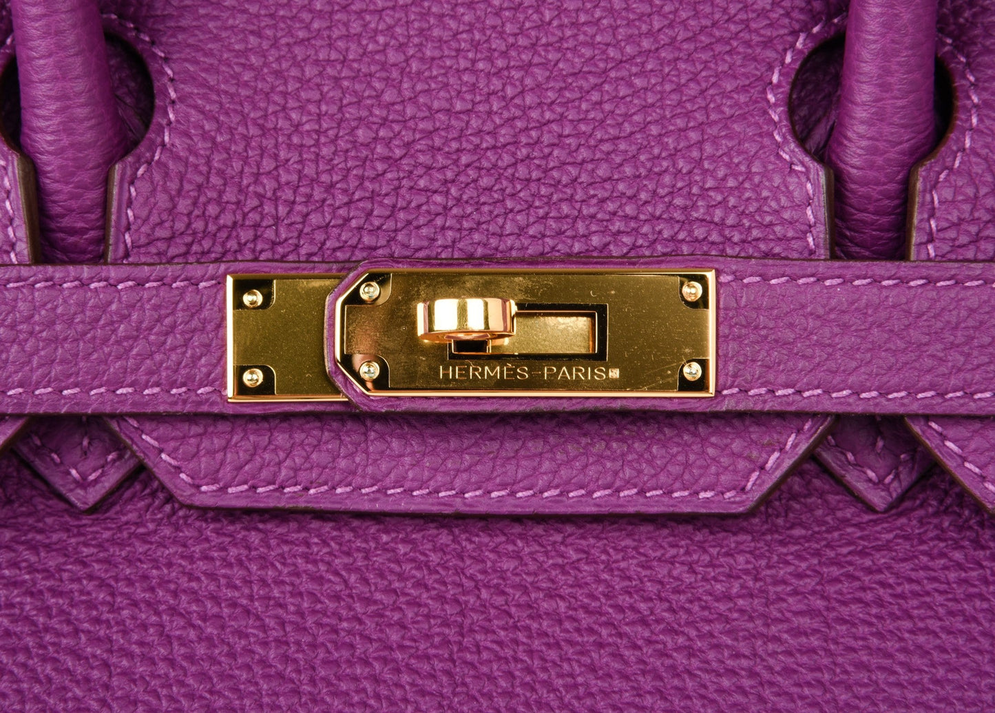 Birkin 30 Bag Anemone Togo Gold Hardware Exotic Purple Beauty