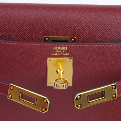 Kelly To Go Evercolor Leather Handheld Crossbody Palladium Hardware