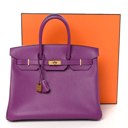 Birkin bag made of extremely Epsom Birkin 35 Anemone