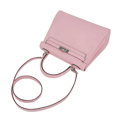 Kelly 25 Bag Rose Sakura Swift Leather with Palladium Hardware