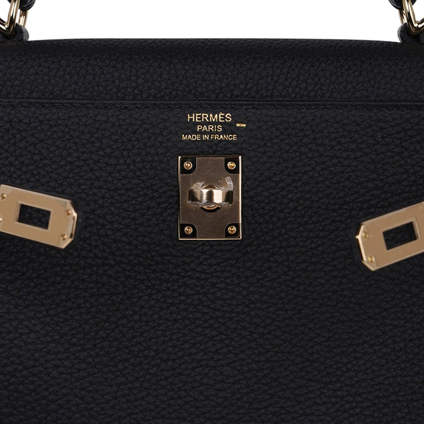 Kelly Touch 25 Retourne Bag Black Lizard / Togo Permabrass Hardware
