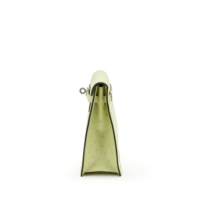 Jaune Bourgeon Ostrich Kelly Danse II Palladium Hardware