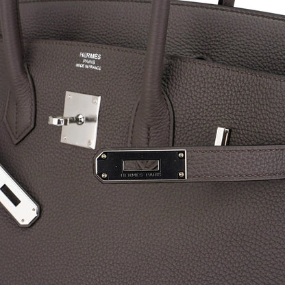 Birkin 35 Bag Etain Togo Leather with Palladium Hardware