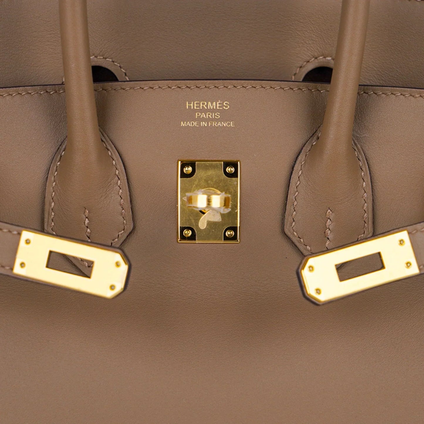 Birkin 25 Beige De Weimar Veau Jonathan Leather Gold Hardware