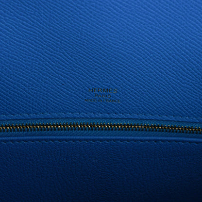 Kelly Casaque 28 Bag Black / Bleu Indigo Sellier Limited Edition