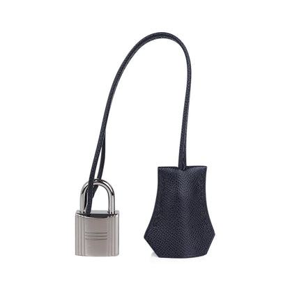 Verso Kelly Sellier 25 Bag Bleu de Minuit & Etrusque Veau Madame Leather with Palladium Hardware