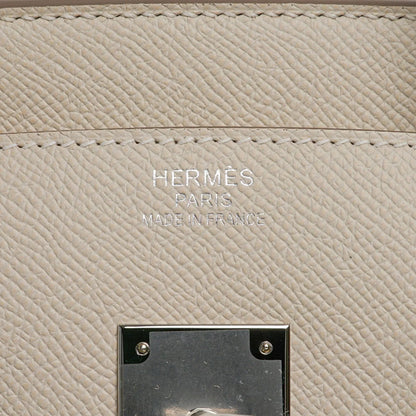 Birkin 35 Bag Craie Epsom Palladium Hardware