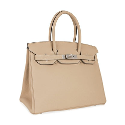Birkin 30 Bag Trench Neutral Perfection Palladium Hardware