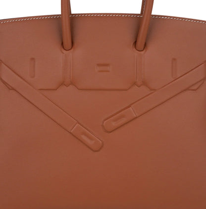 Shadow Birkin 25 Bag Gold Evercalf Limited Edition