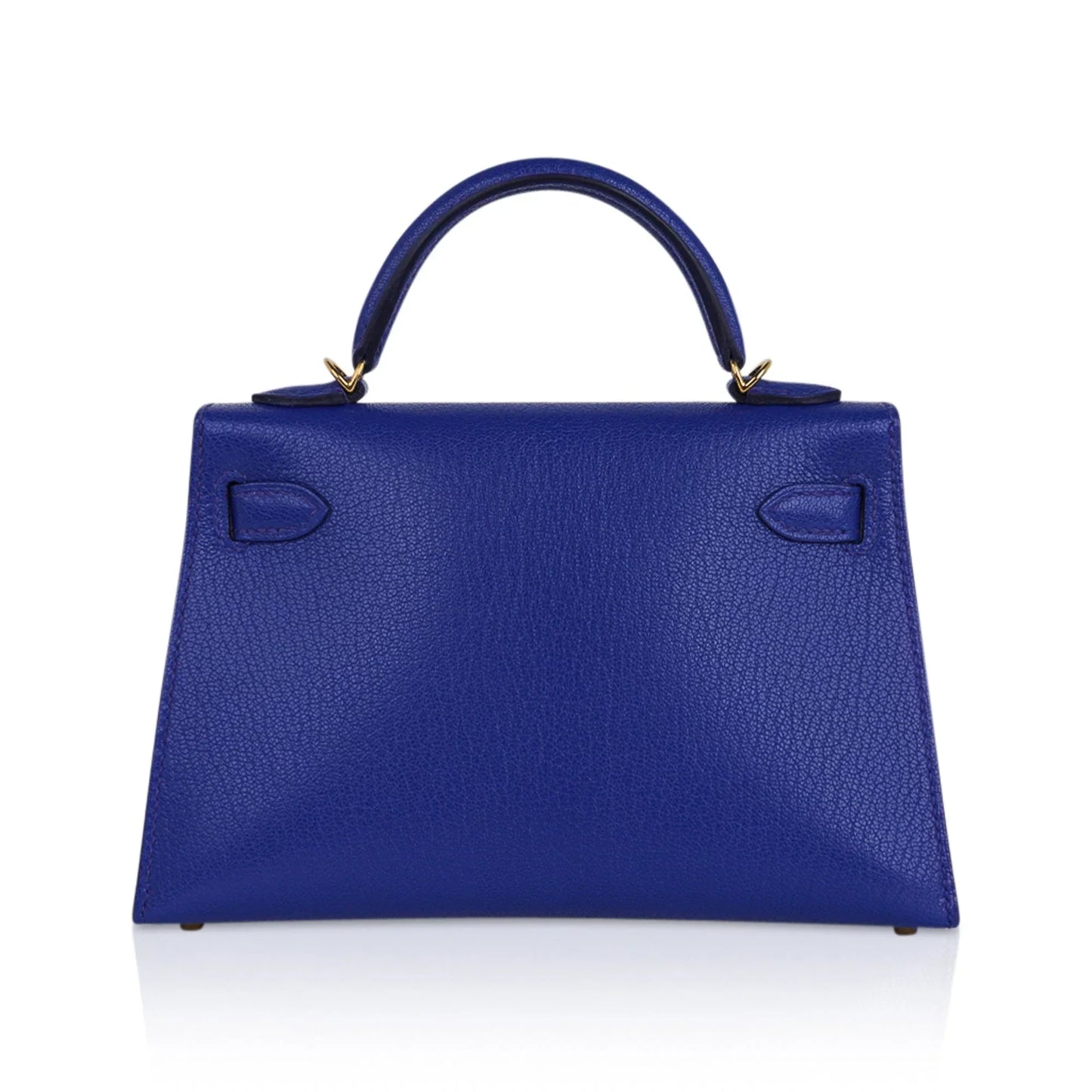 Kelly 20 Mini Sellier Bag Blue de Royal Chevre Leather Gold Hardware