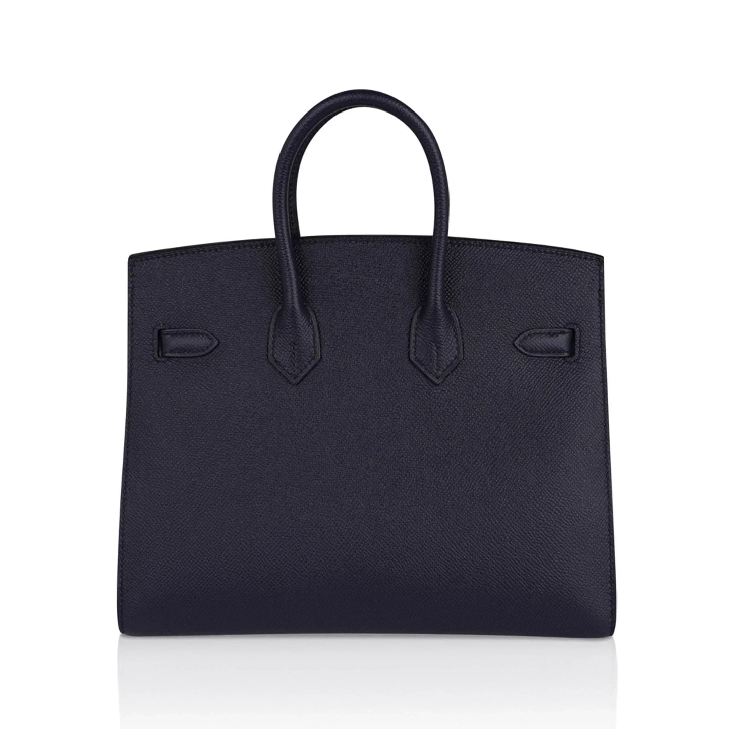 Birkin Sellier 25 Bag Blue Indigo Epsom Leather with Palladium Hardware