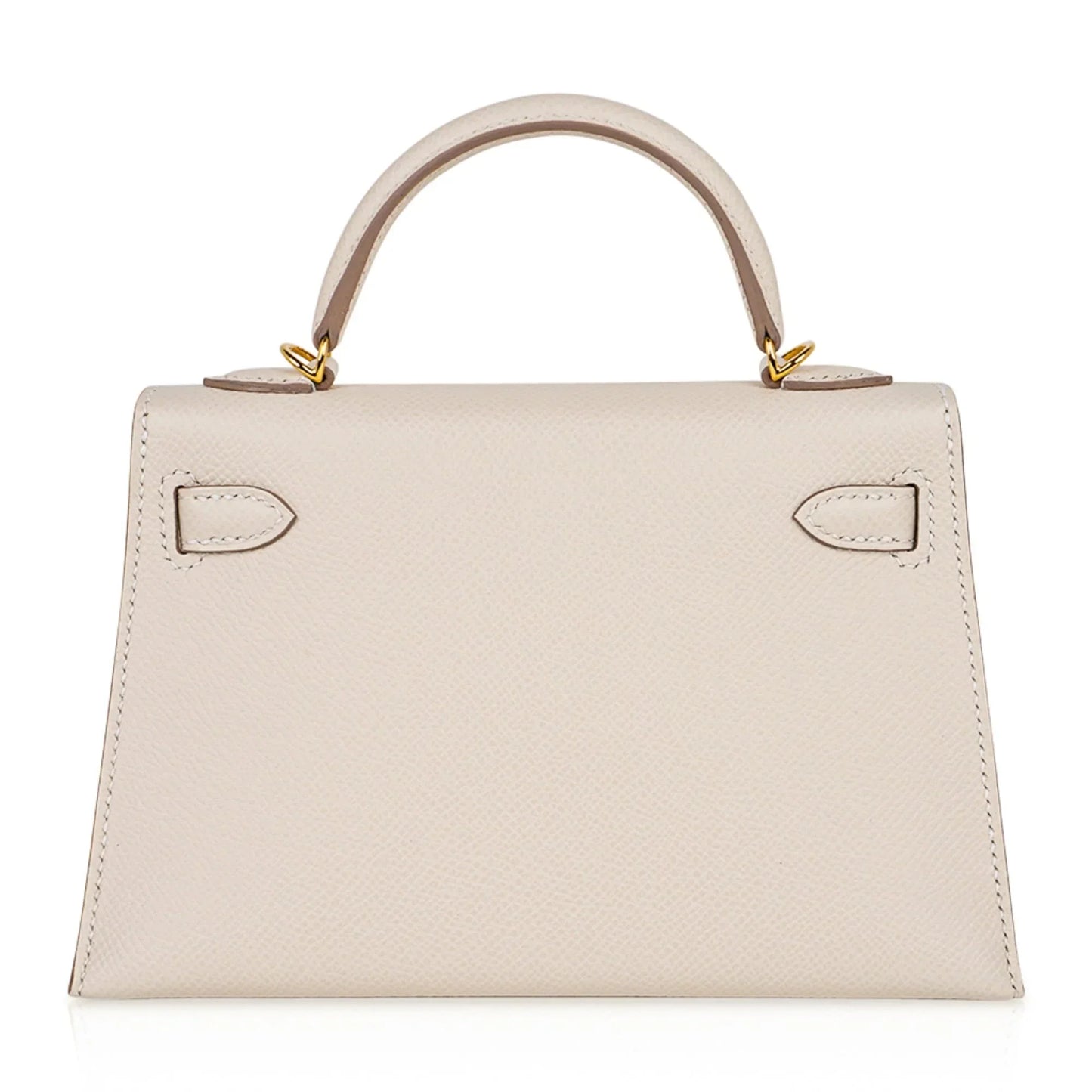 Kelly 20 Mini Sellier Bag Craie Epsom Leather Gold Hardware New w/Box