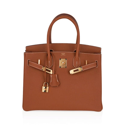 Birkin 30 Bag Gold Togo Leather Gold Hardware