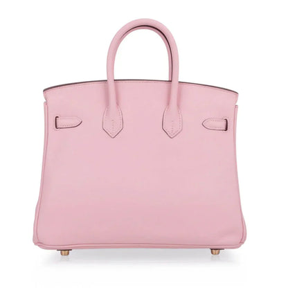 Birkin 25 Bag Rose Sakura Swift Gold Hardware Rare