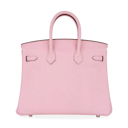 Birkin 25 Bag Rose Sakura Palladium Hardware Rare