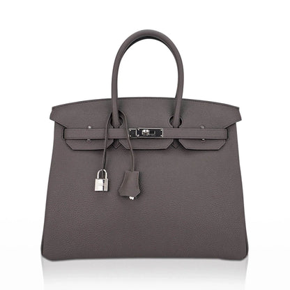 Birkin 35 Bag Etain Togo Leather with Palladium Hardware
