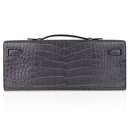 Kelly Cut Bag Gris Paris Grey Matte Alligator Palladium VERY rare