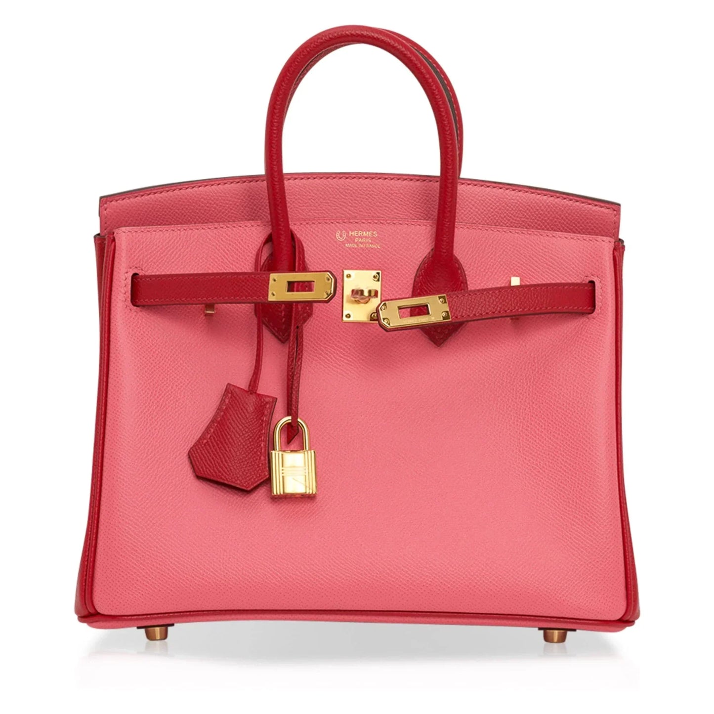 Birkin 25 HSS Bag Rose Azalee Rouge Casaque Epsom Gold Hardware