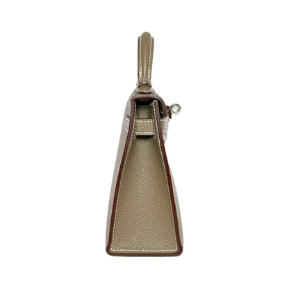 Kelly Sellier Craie and Trench Epsom Brushed Palladium Hardware