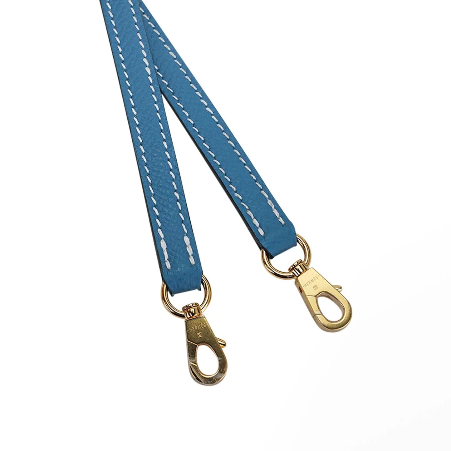 Mini Kelly 20 Bag Sellier New Blue Jean Epsom Leather with Gold Hardware