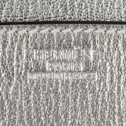 Limited Edition Birkin 30 Bag Silver Metallic Chevre Leather with Palladium Hardware