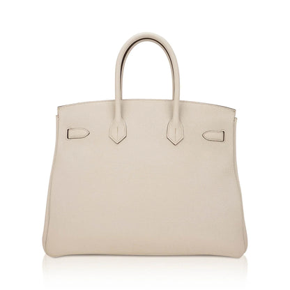 HSS Birkin 35 Trench and Corail Togo Leather Special Order Bag