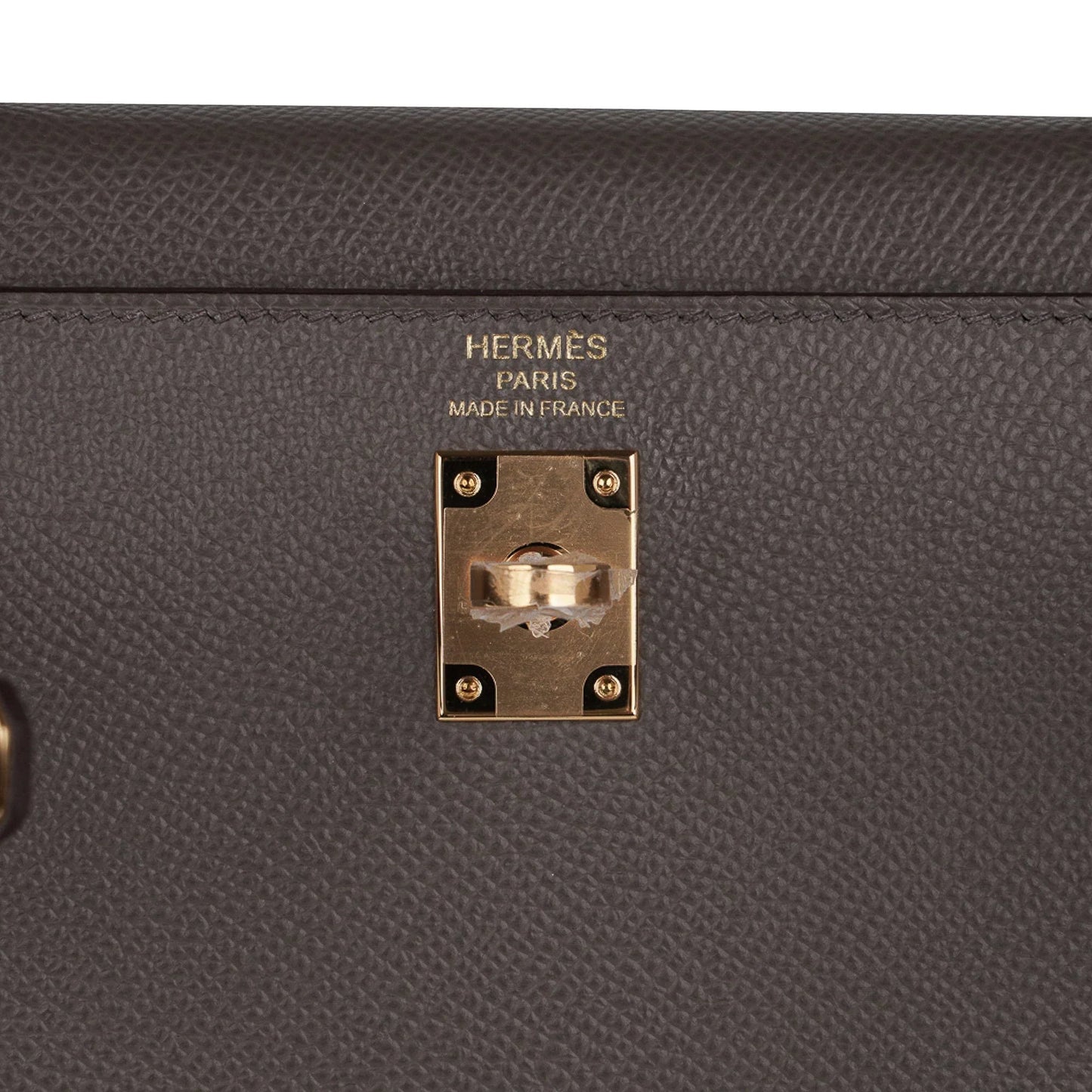 Kelly Sellier 25 Bag Etain Gold Hardware Epsom Leather New