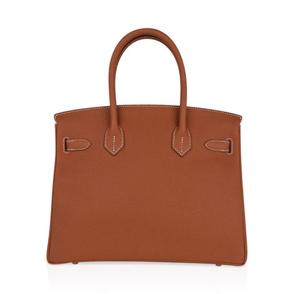 Birkin 30 Bag Gold Togo Leather Gold Hardware