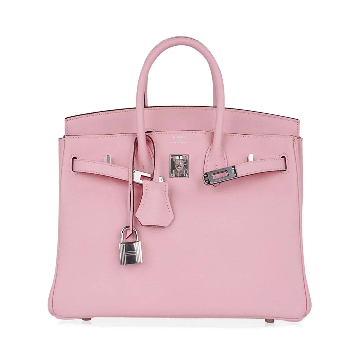 Birkin 25 Bag Rose Sakura Palladium Hardware Rare