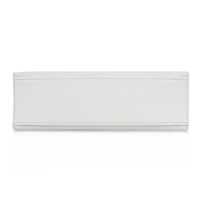 Kelly Pochette Clutch Bag Very Rare White Gold Hardware