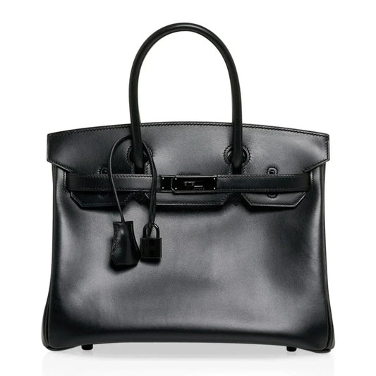 Birkin 30 Bag So Black Limited Edition Box Leather
