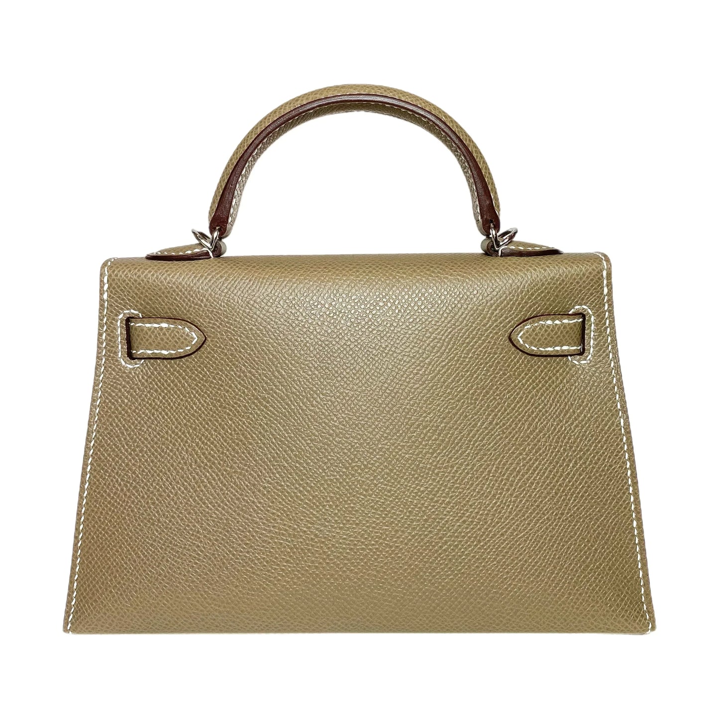 Kelly Sellier Craie and Trench Epsom Brushed Palladium Hardware