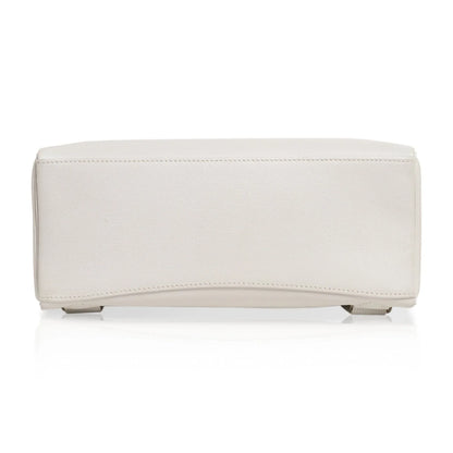 Kelly Ado 28 Bag White Evergrain Palladium Hardware