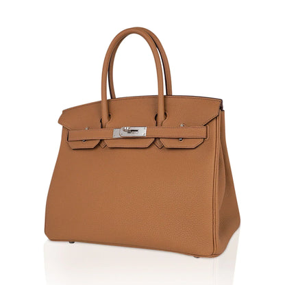 Birkin 30 Bag Biscuit Togo Leather with Palladium Hardware