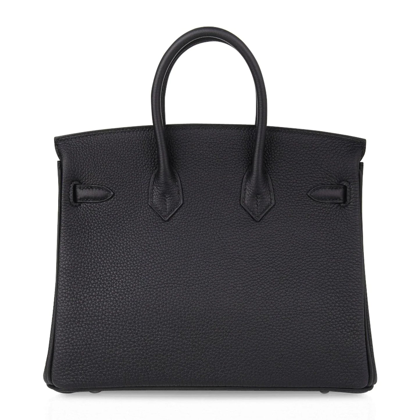 Birkin 25 Bag Black Palladium Hardware Togo Leather
